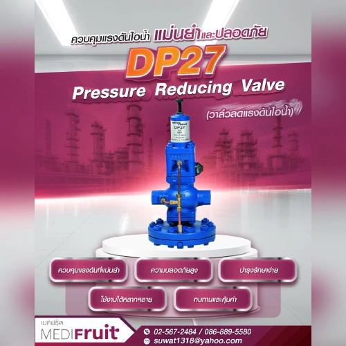 วาล์วลดแรงดันไอน้ำ DP27 Pressure Reducing Valve